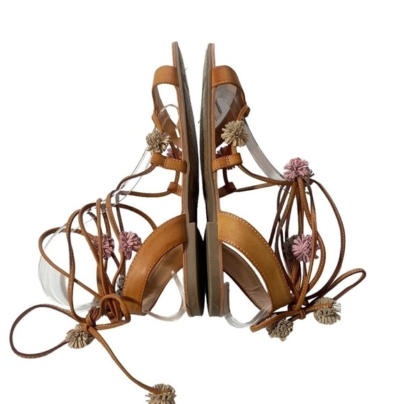 Carlos by Carlos Santana | Women's Brown Gia Sandal - Size 9, Lace-up - Picture 10 of 13